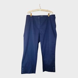 Talbots Navy Blue Cropped Pants 16W